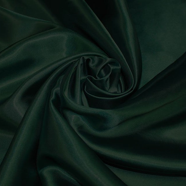 Bottle Green Premium Polyester Satin Fabric