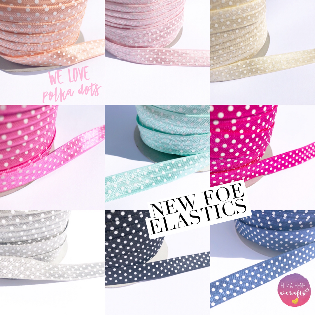 Luxury Polka Dots FOE Hair Elastic