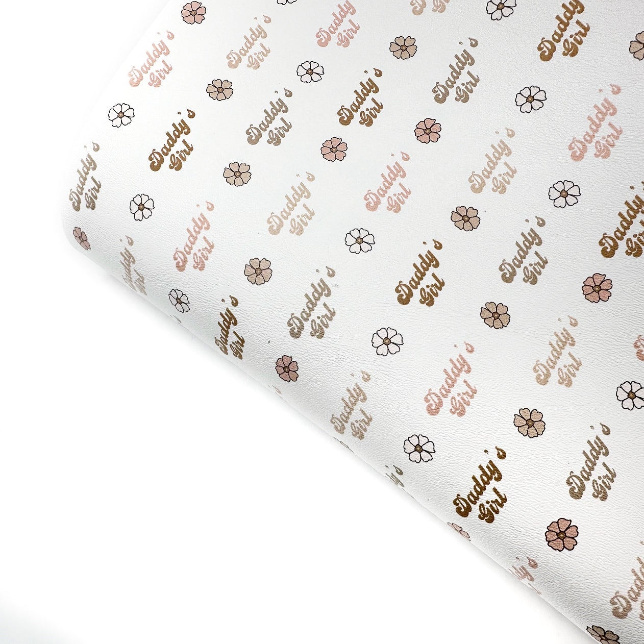 Daddy's Girl Boho Premium Faux Leather Fabric Sheets