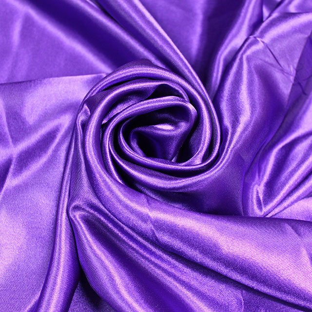 Purple Premium Polyester Satin Fabric