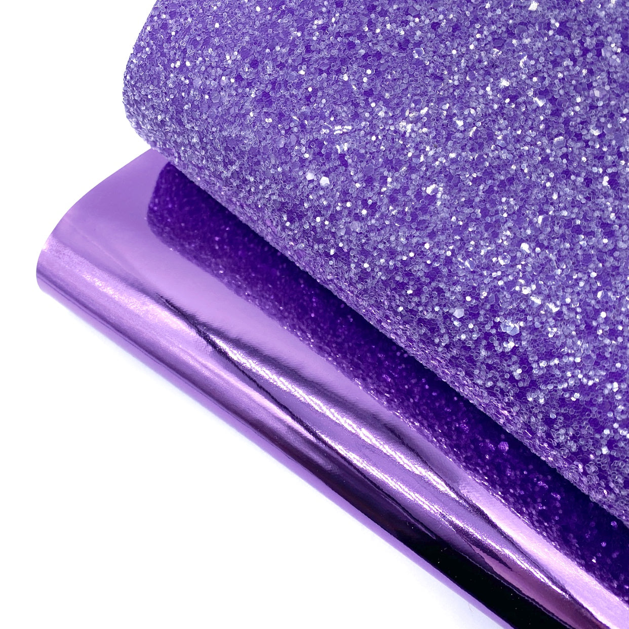 Sugar Coated Purple Lux Premium Chunky Glitter Fabric