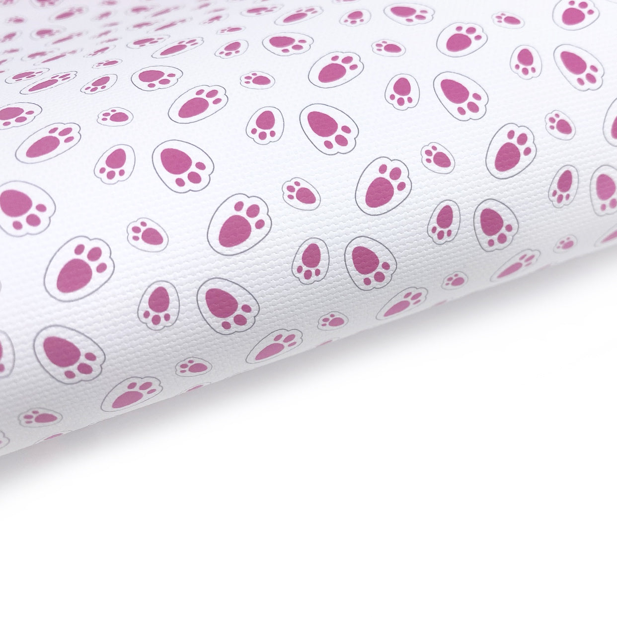 Bunny Paws Pink Lux Premium Printed Bow Fabrics