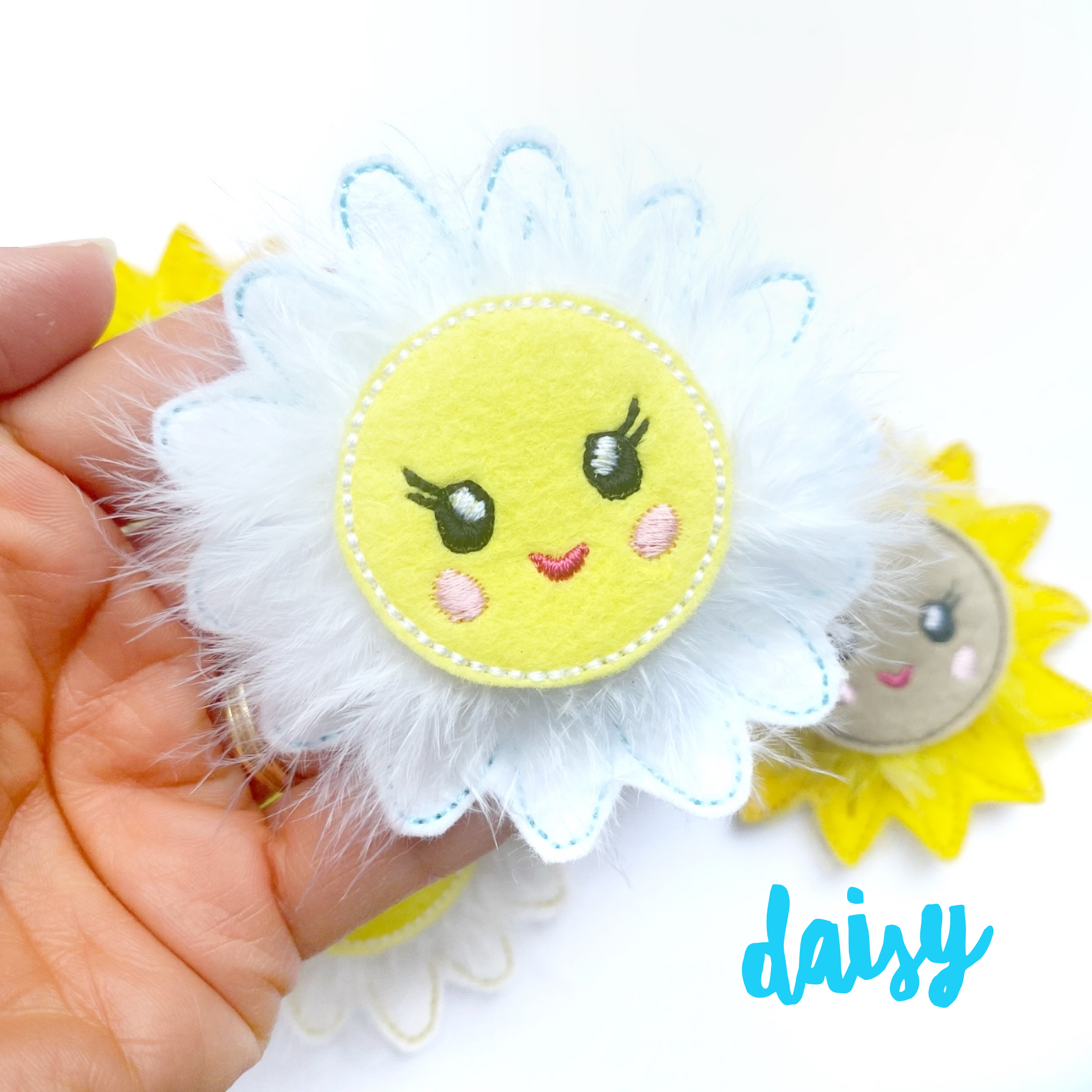 Daisy Flower Felties- Fluffy Flower Babies