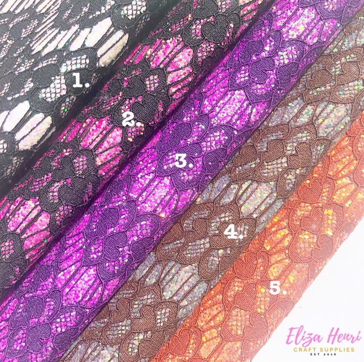 Elegant Lace Glitter Fabrics