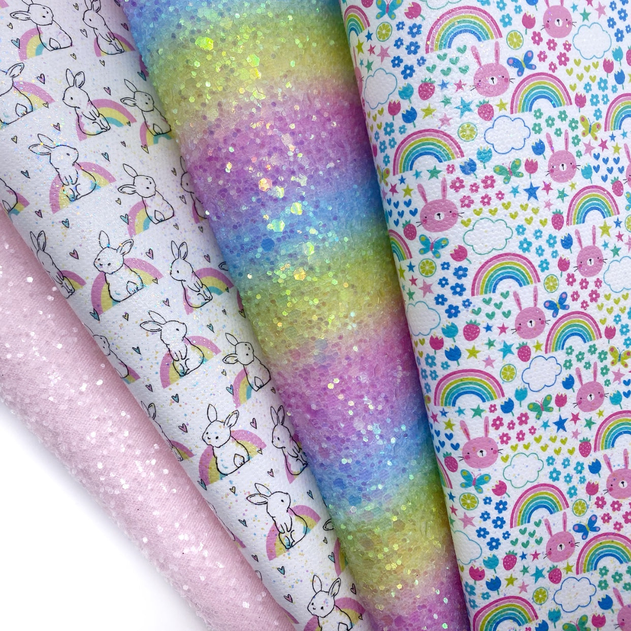 Rainbow Bunnies Beautiful Featured Fabric Pack