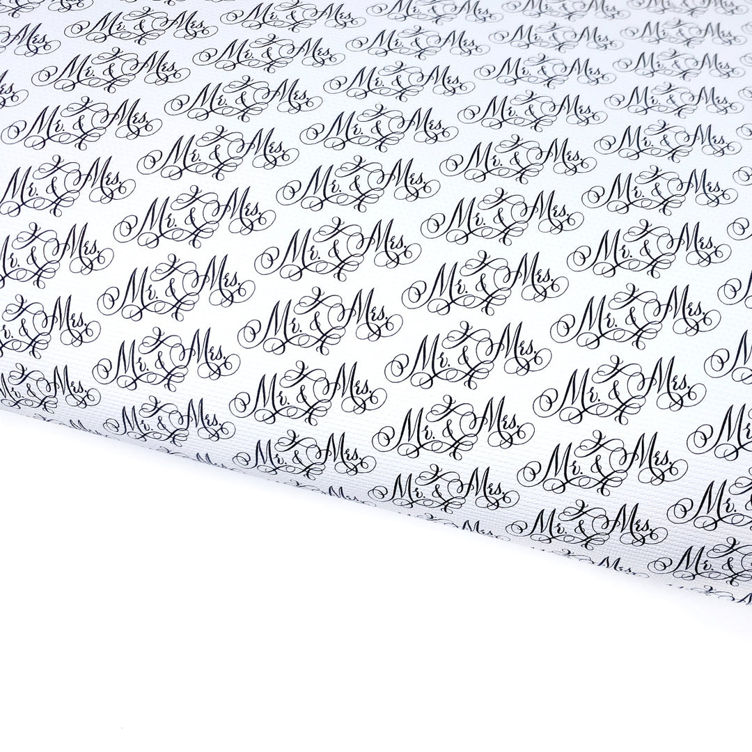 Mr & Mrs Lux Premium Printed Bow Fabric