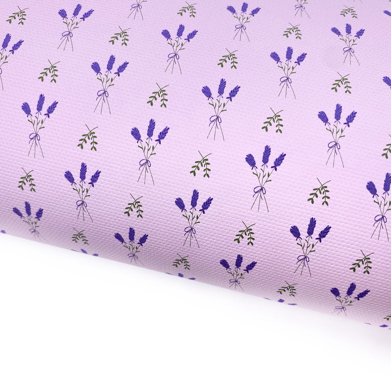 Lavender Bouquets Lux Premium Printed Bow Fabric