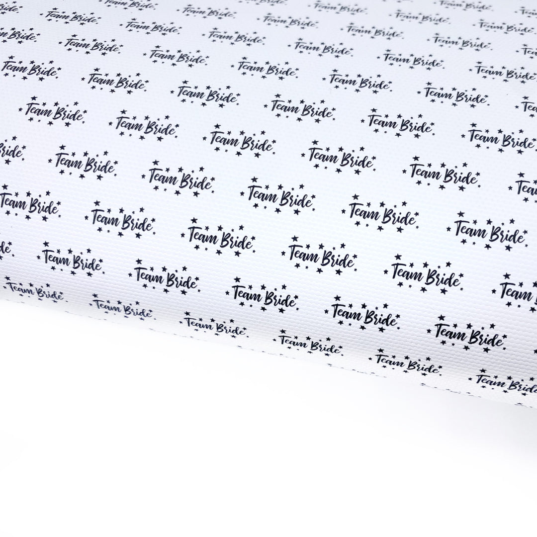 Team Bride Lux Premium Printed Bow Fabric