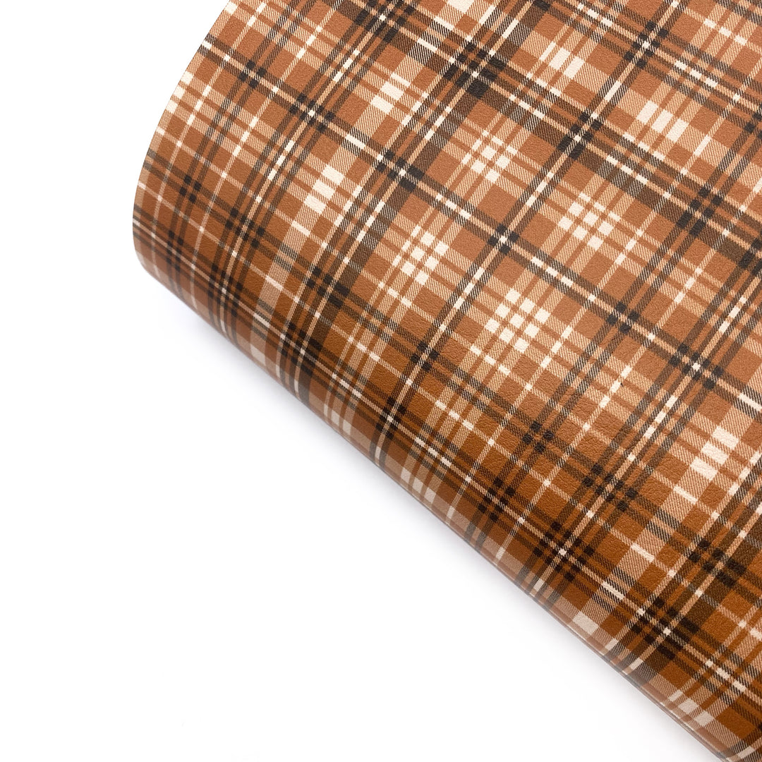 Fairy Tartan Premium Faux Leather Fabric Sheets