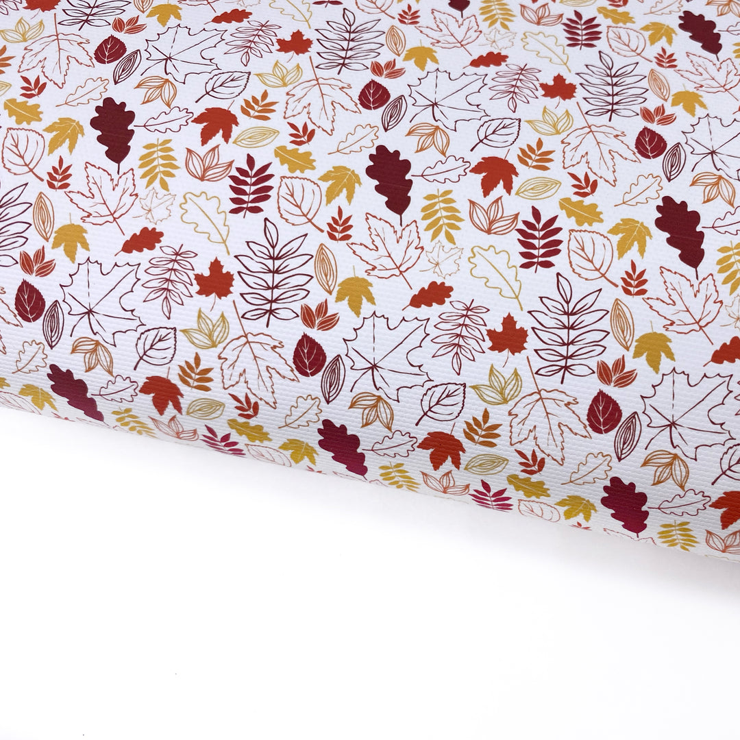 Falling Leaves Lux Premium Canvas Bow Fabrics