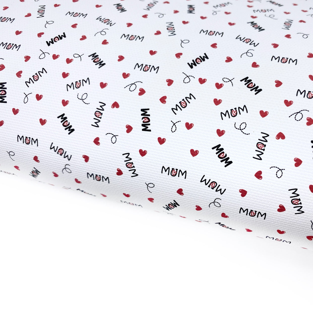Love Mum Lux Premium Printed Bow Fabric