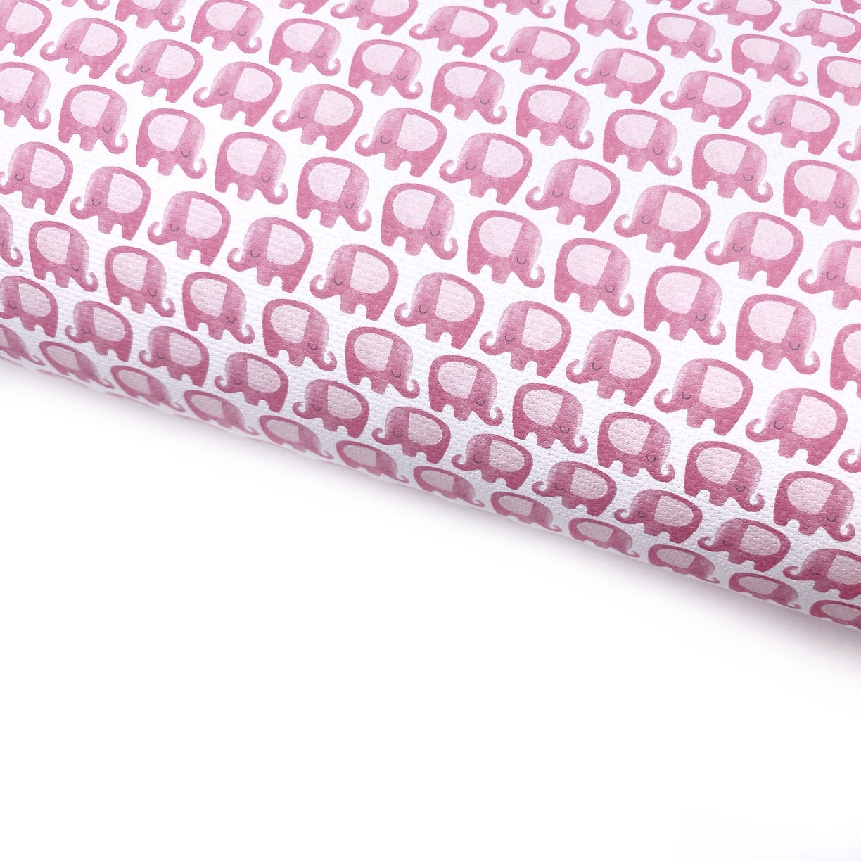Pink Elephants Lux Premium Canvas Bow Fabrics