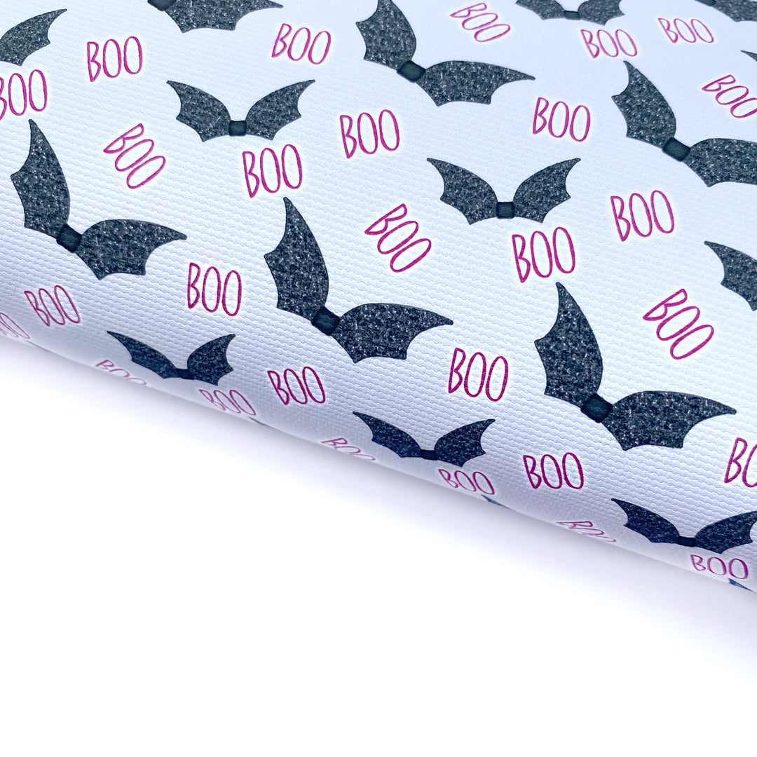 Boo Bat Bows Lux Premium Canvas Bow Fabrics