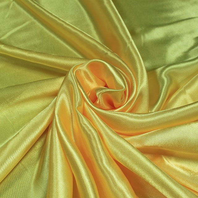 Yellow Premium Polyester Satin Fabric