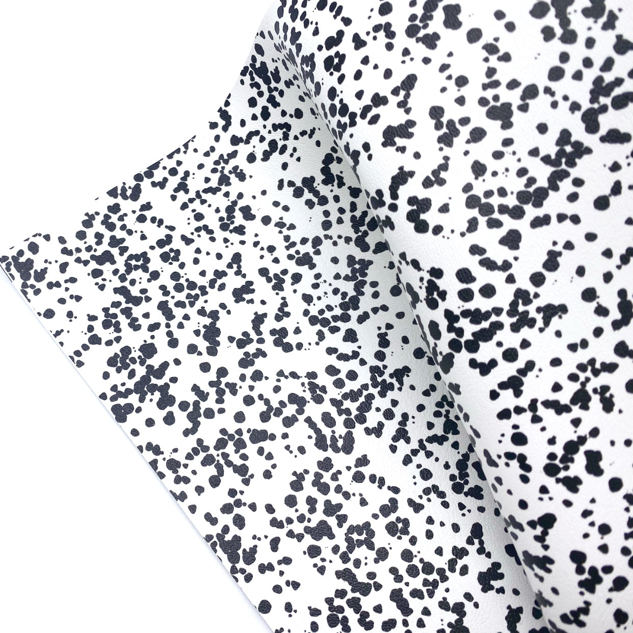 Spotty Dalmatian Premium Faux Leather Fabric Sheets