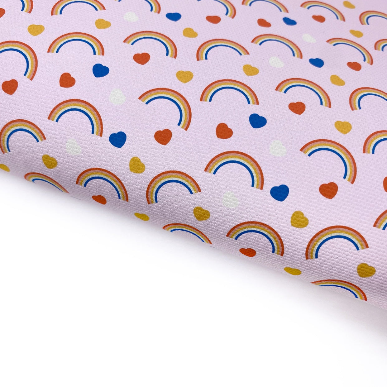 Rainbow Retro Lux Premium Printed Bow Fabric