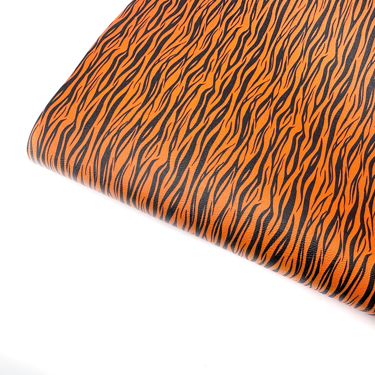 Bright Tiger Premium Faux Leather Fabric Sheets