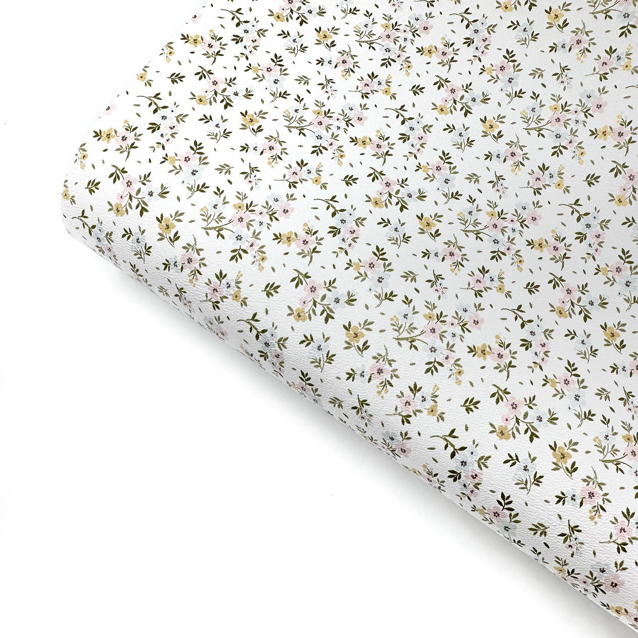 Spring Bouquet Ditsy Floral Premium Faux Leather Fabric Sheets