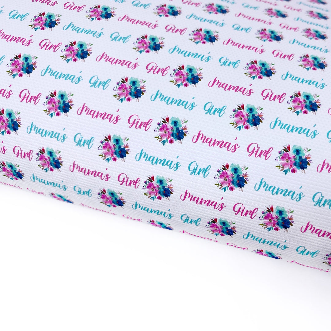 Mamas Girl Lux Premium Canvas Bow Fabrics