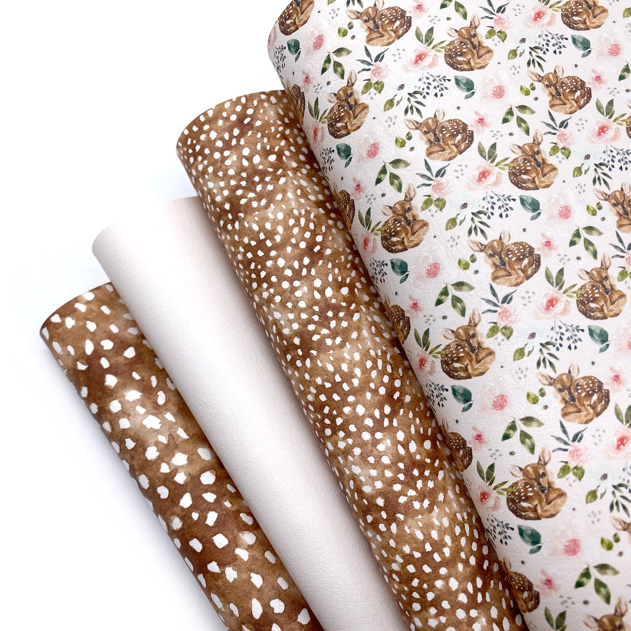 Freckled Fawn Premium Faux Leather Fabric Sheet Set