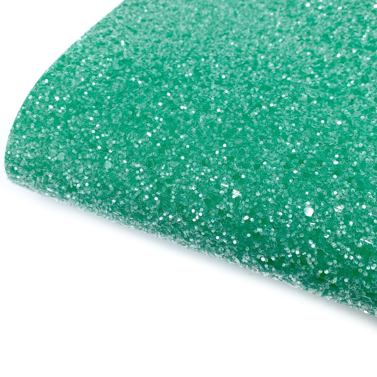Jungle Green Lux Premium Chunky Glitter Fabric