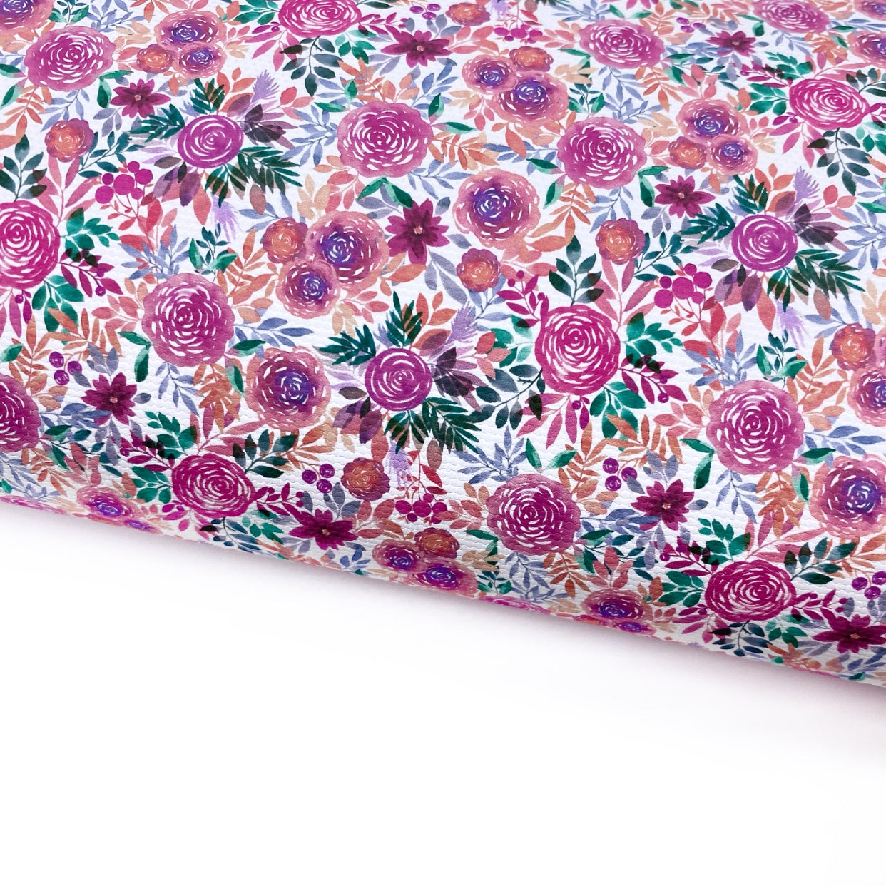 Beautiful Blooms Floral Lux Premium Printed Bow Fabric