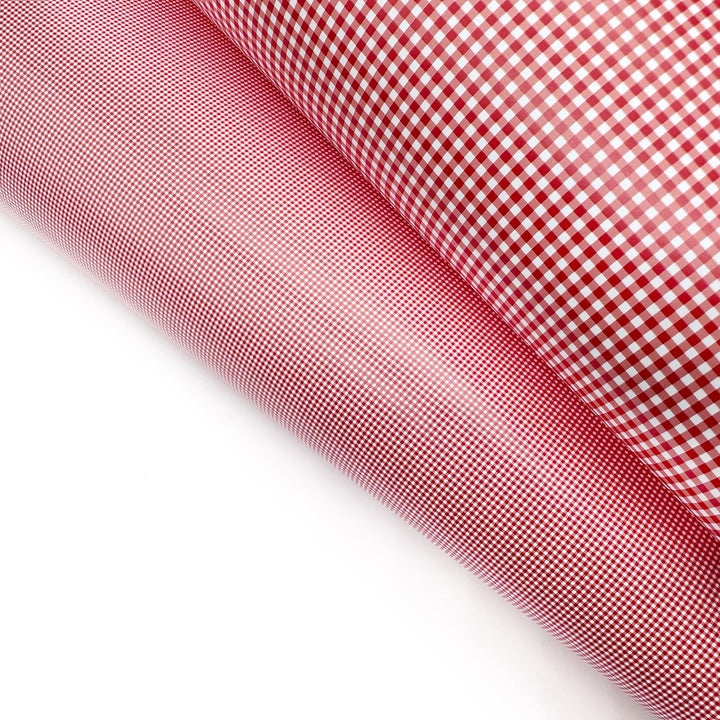 Red Gingham EH Printed Patterned Craft HTV Plain Vinyl