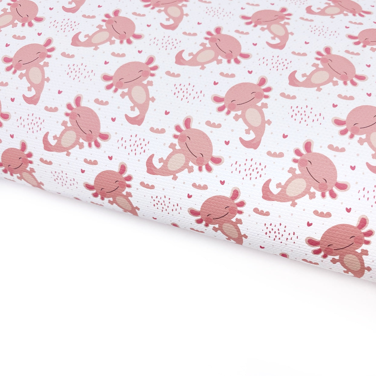 Coral Bay Axolotl Lux Premium Printed Bow Fabric
