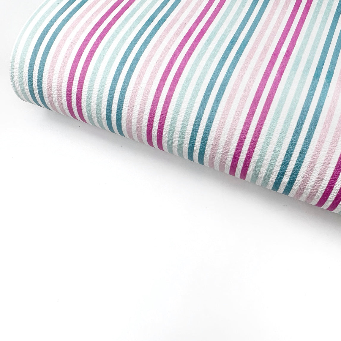 Pastel Stripes Premium Faux Leather Fabric Sheets