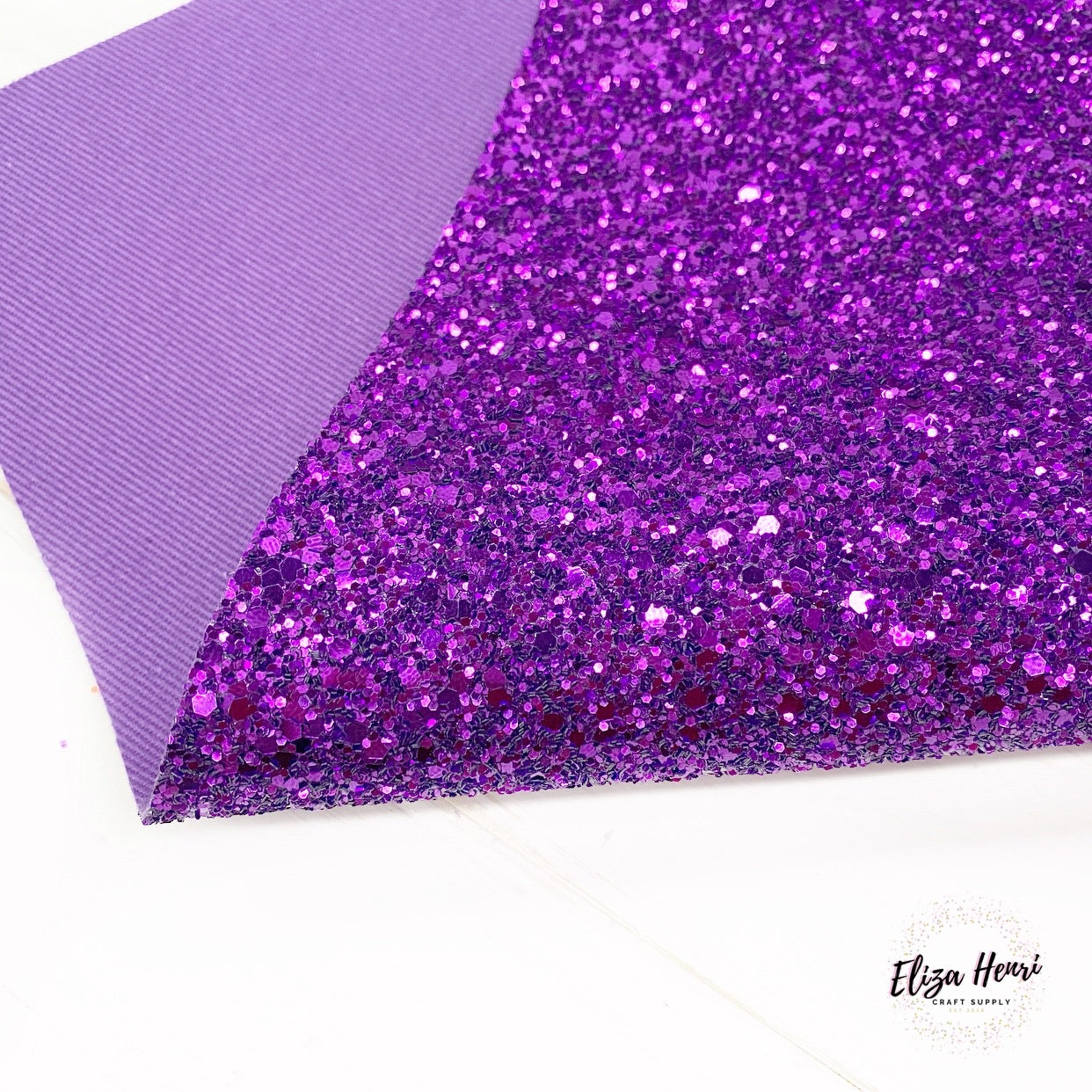Perfect Purple Lux Premium Chunky Glitter Fabric