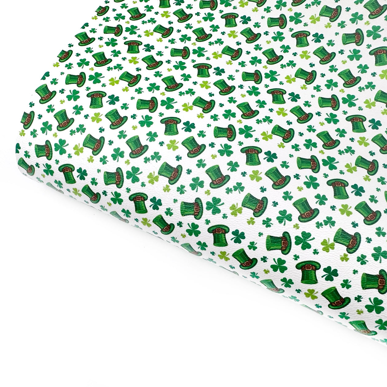 St Patricks Day Hats Faux Leather Fabric Sheets