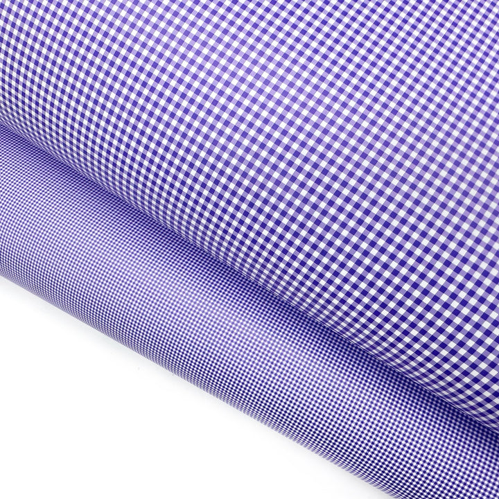 Purple Gingham EH Printed Patterned Craft HTV Plain Vinyl