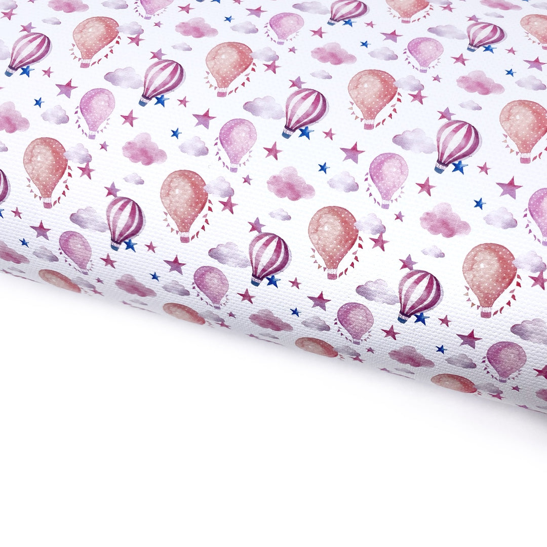 Hot Air Balloon Ride Lux Premium Canvas Bow Fabrics