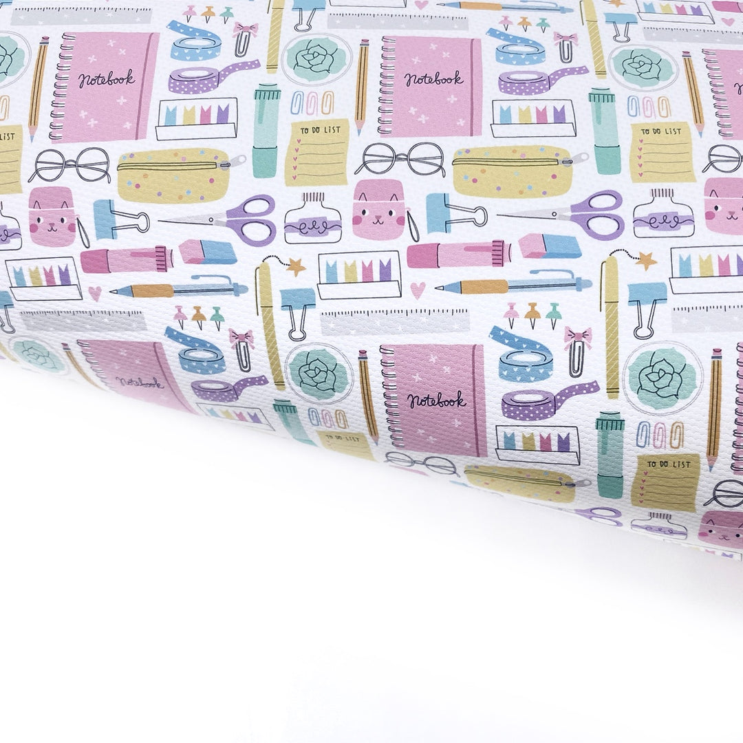 My Cute Desk Lux Premium Printed Bow Fabric