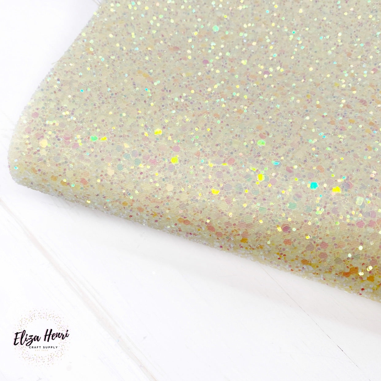Lemon Fairytales Lux Premium Chunky Glitter Fabric