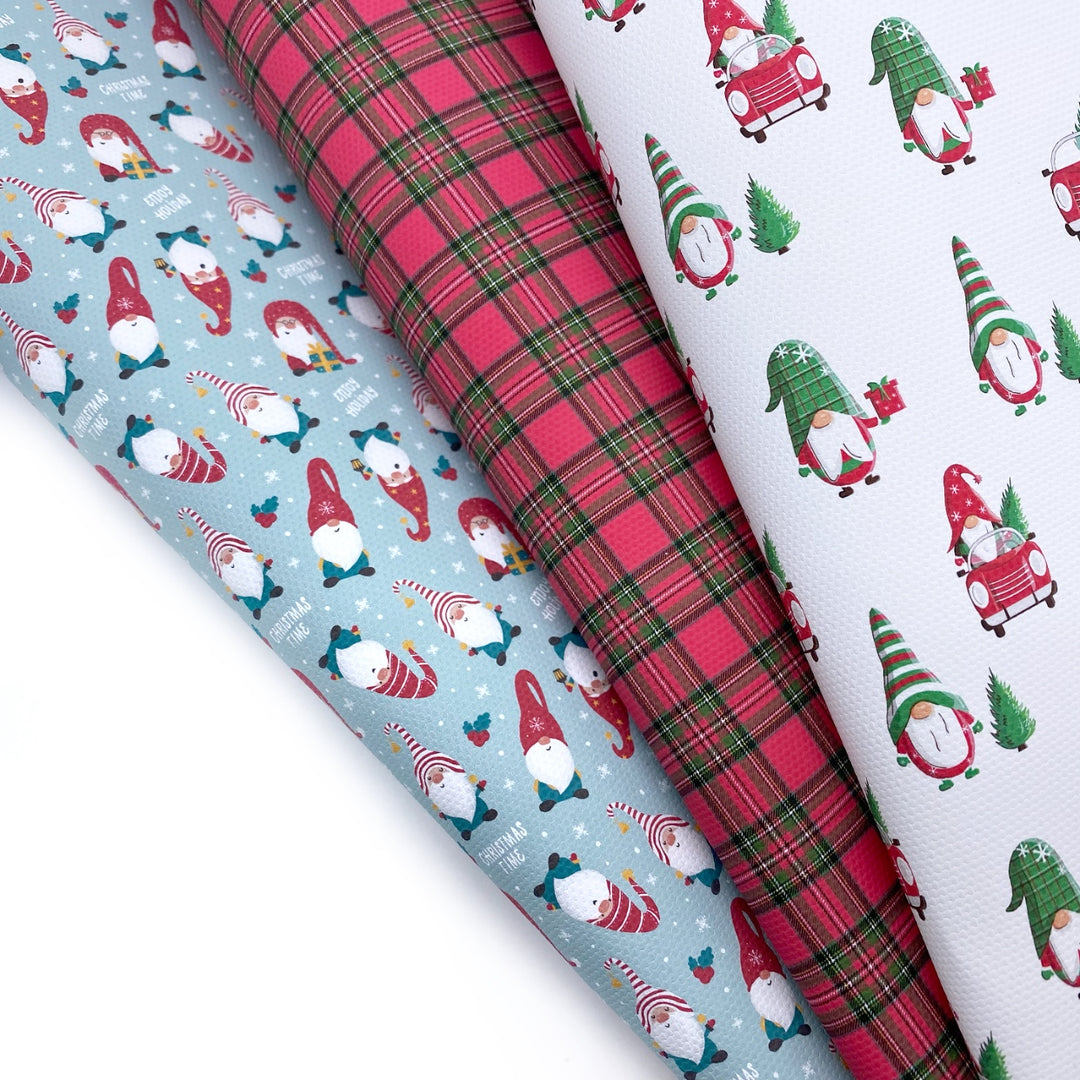 Christmas Time Gonks Lux Premium Canvas Bow Fabrics