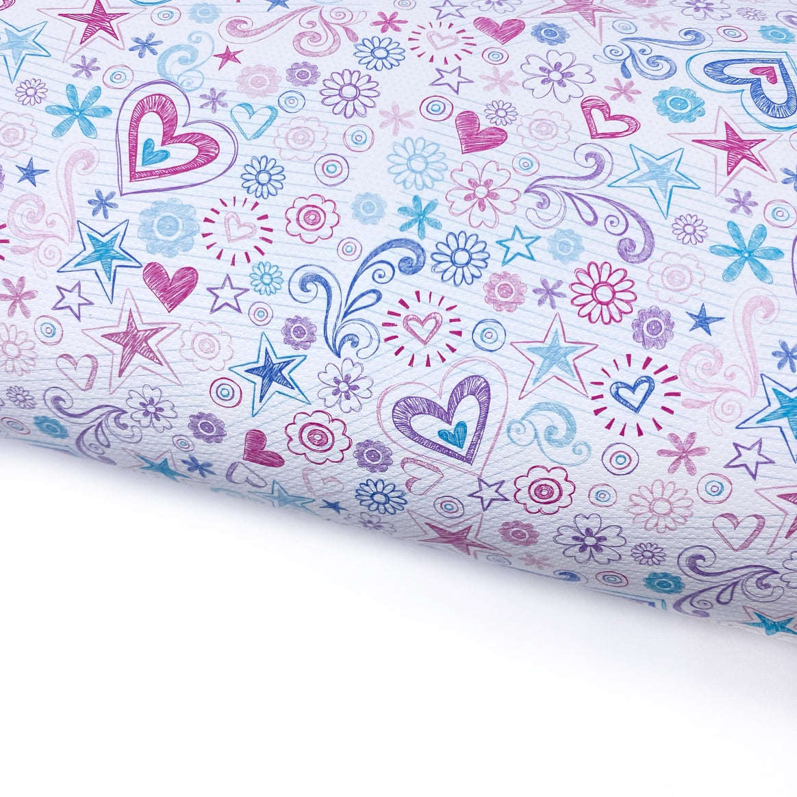 Girly Doodles Lux Premium Printed Bow Fabric
