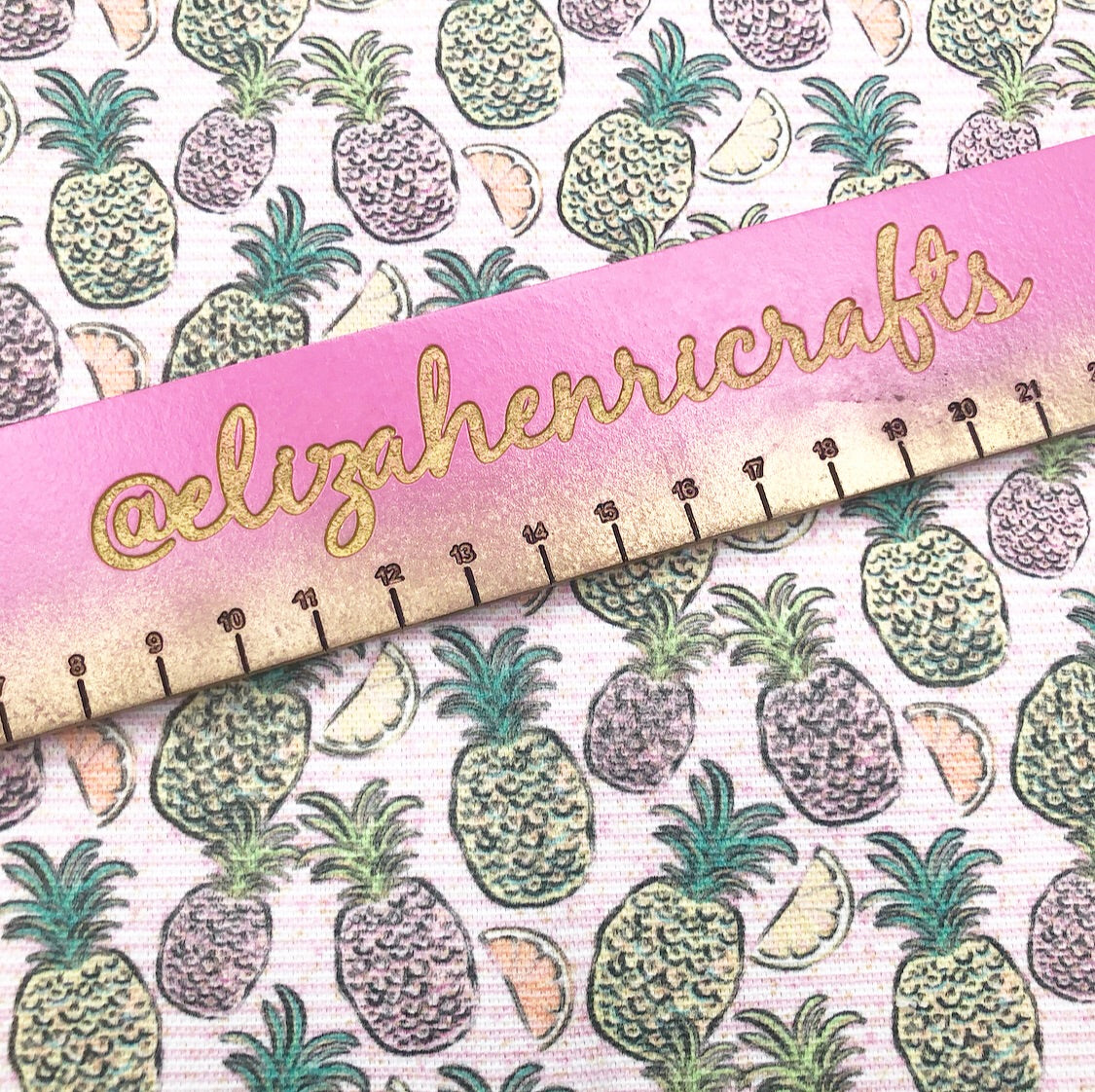 New Pineapple Daze Pink Stripes Standard Fabric Felt