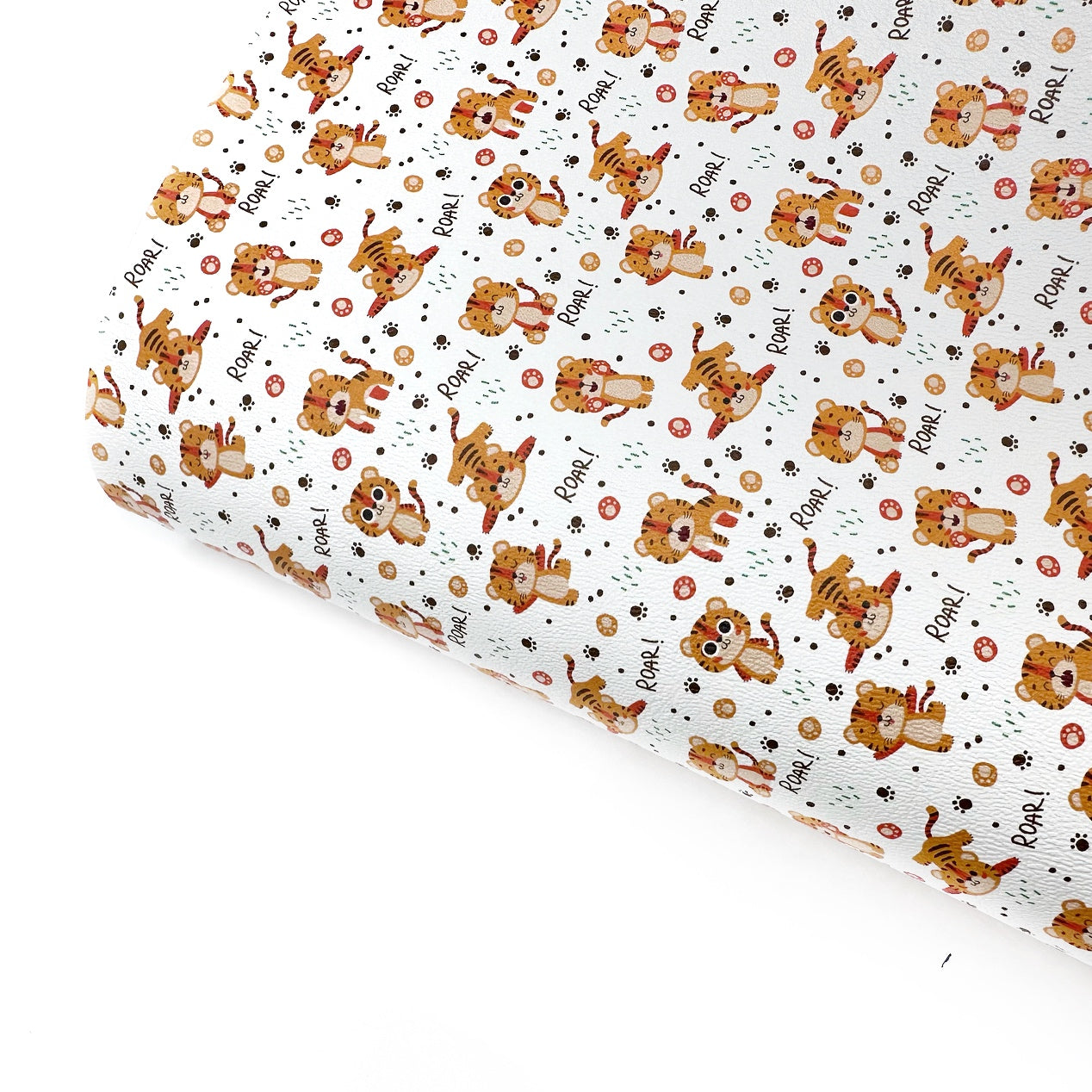 Tiger Babies Premium Faux Leather Fabric Sheets