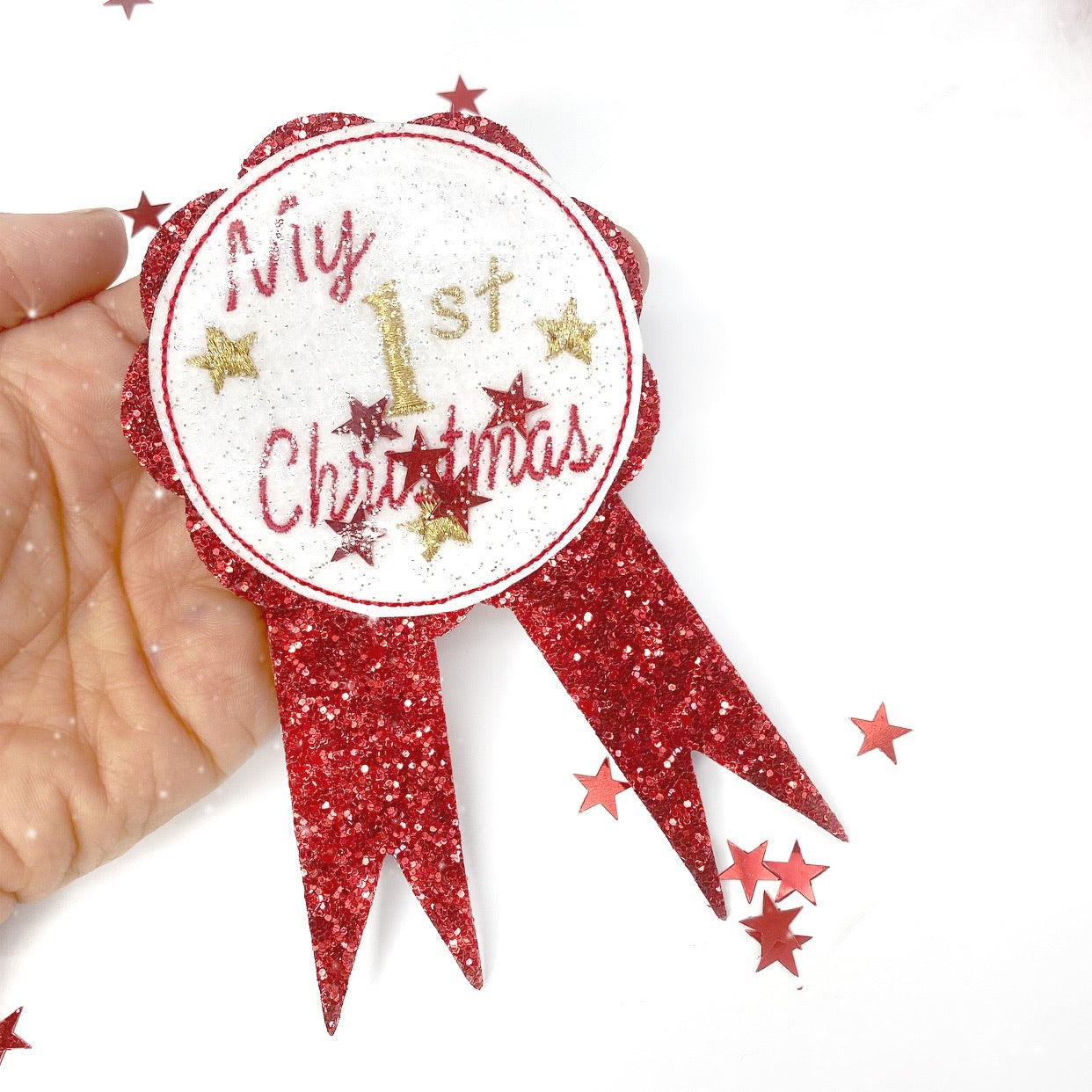 Exclusive EHC Christmas Badge FACE Only- Shaker Felties