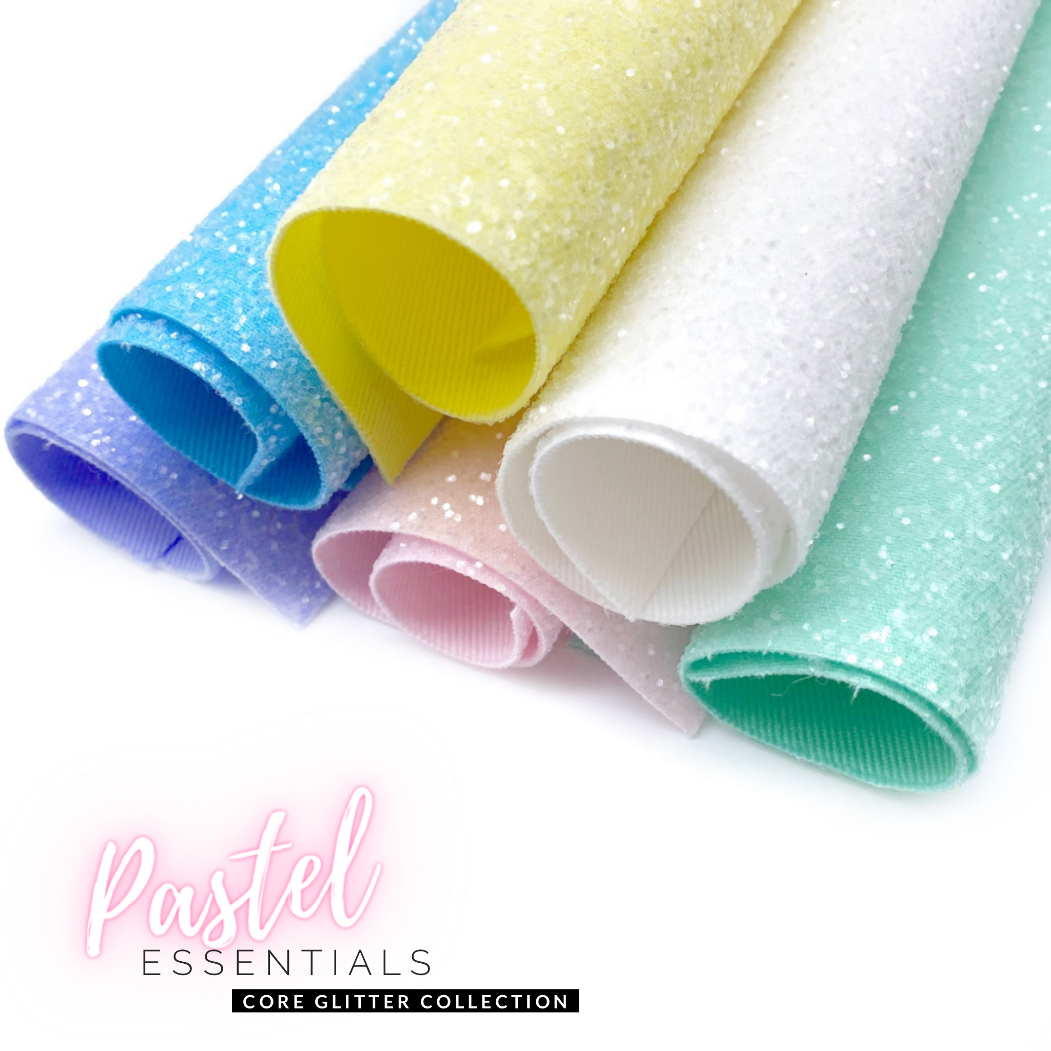 Premium Lux Pastel Essentials Chunky Core Glitter collection- 6 Colours
