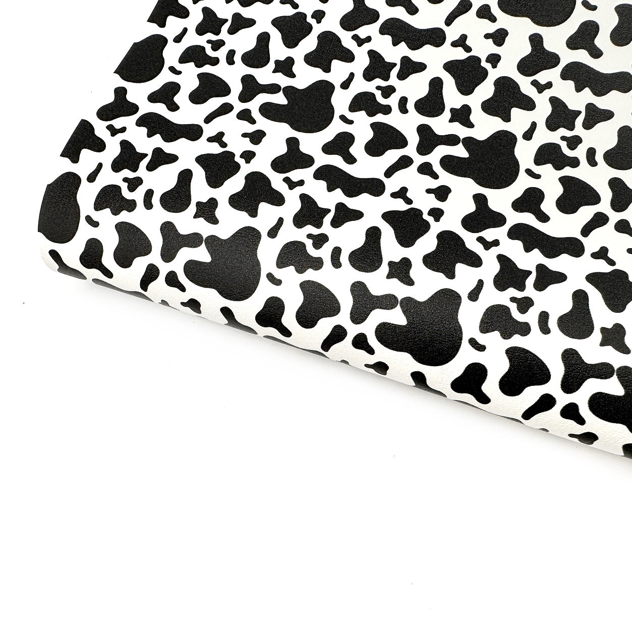 Cow Girl Black Premium Faux Leather Fabric Sheets