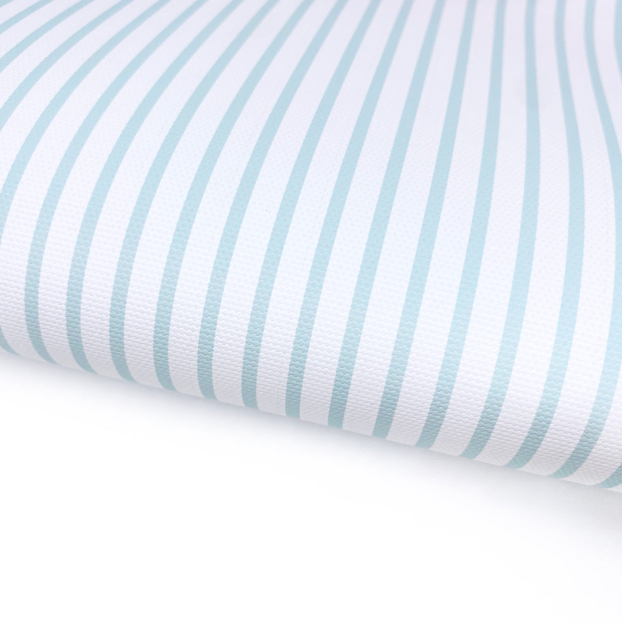 Mint Candy Stripe Lux Premium Printed Bow Fabric