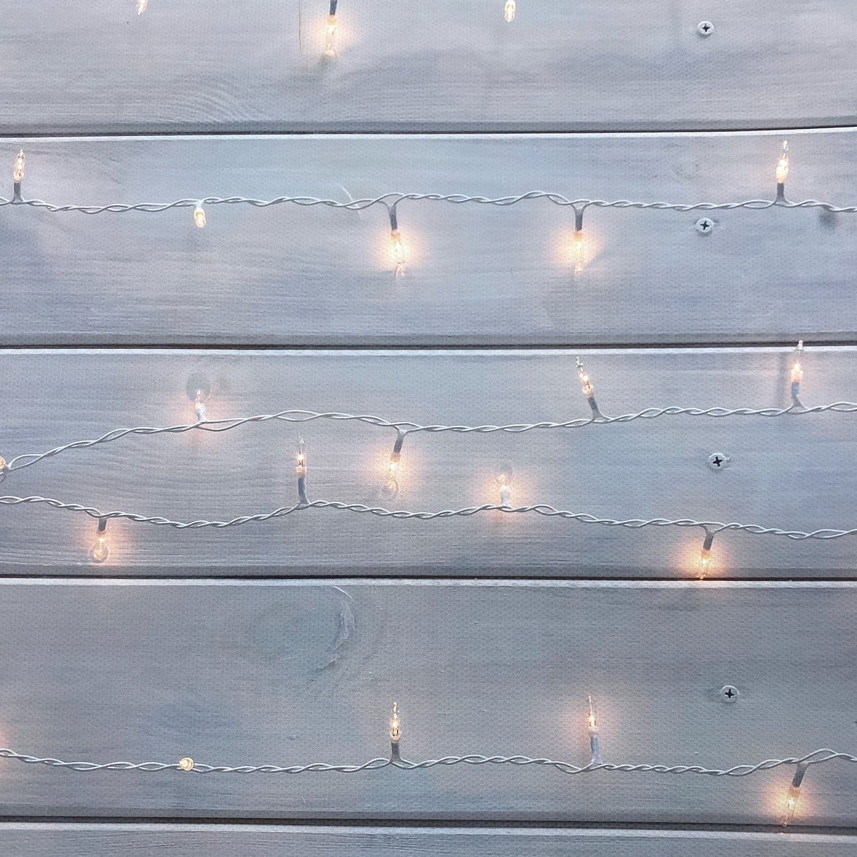 Hanging Fairy Lights Wooden Effect Canvas Photography Background