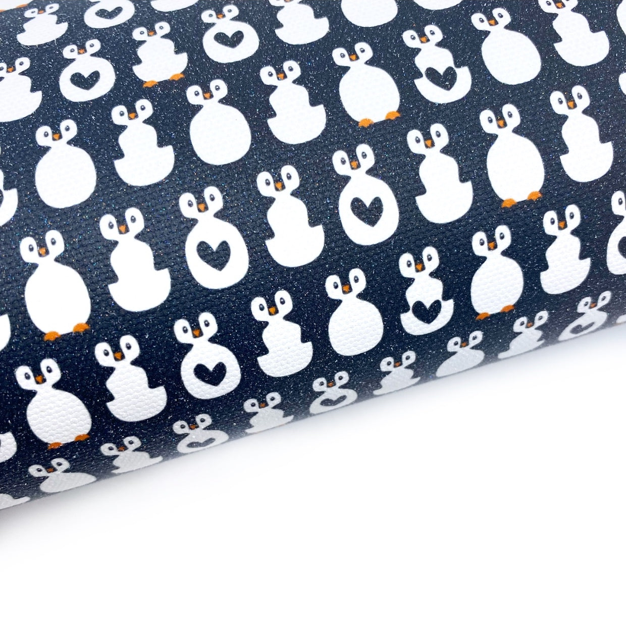 Cutest Penguins Lux Premium Canvas Bow Fabrics