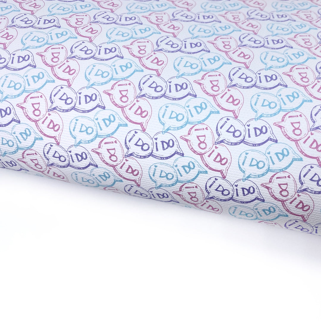 Say I Do Lux Premium Printed Bow Fabric