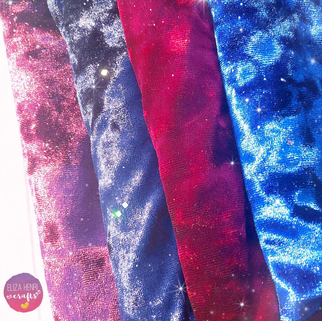 glitter velvet felt fabric