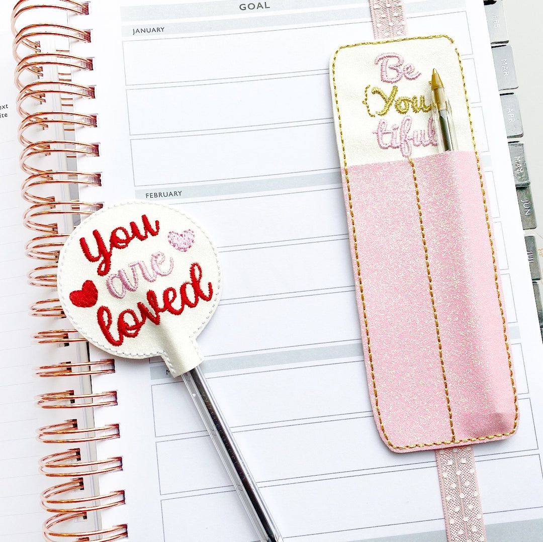 Be(you)tiful Planner Pen Holder Bookmark Felties