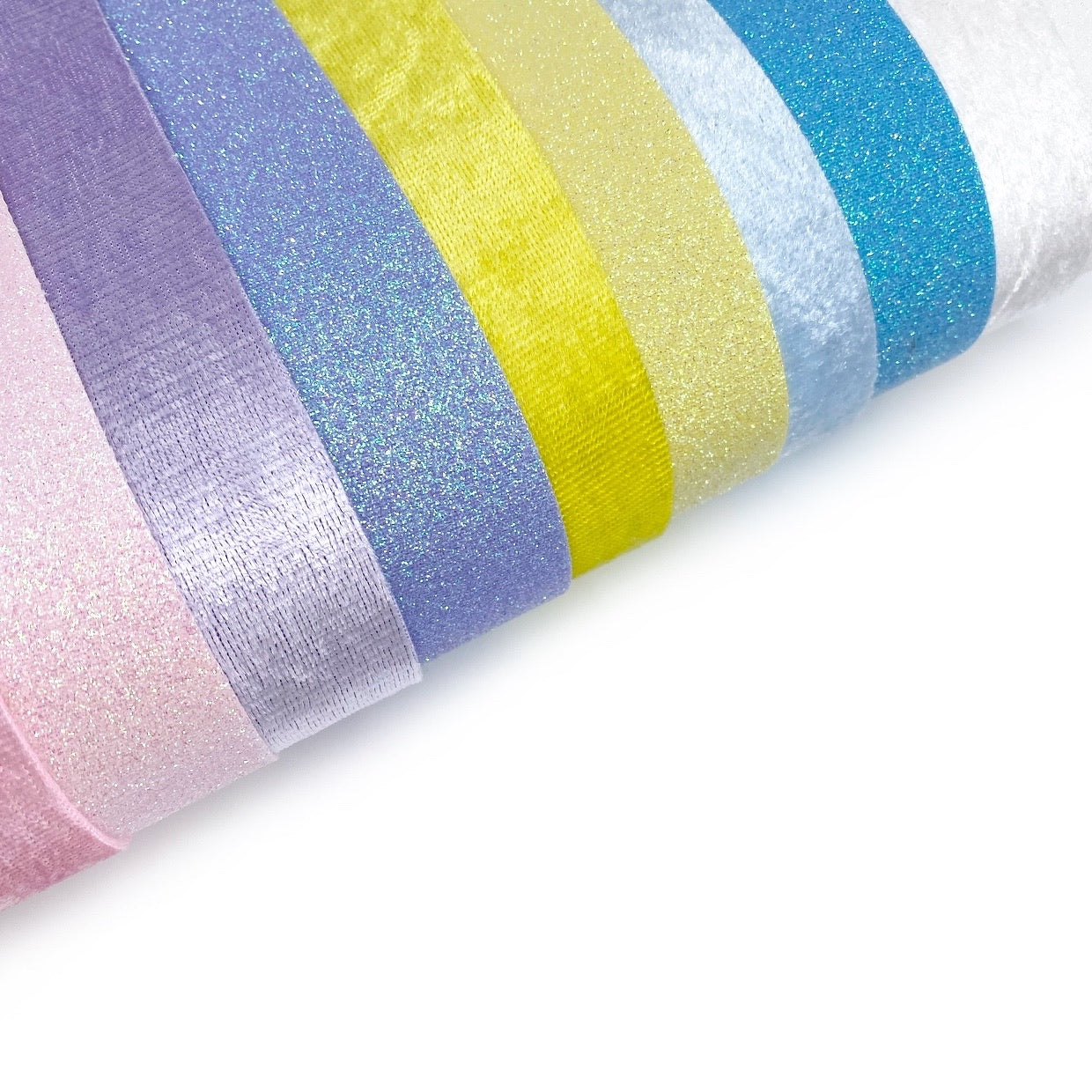 Premium Lux Pastel 'Velvitter' Fine Glitter & Velvet collection- 5 Core Colours