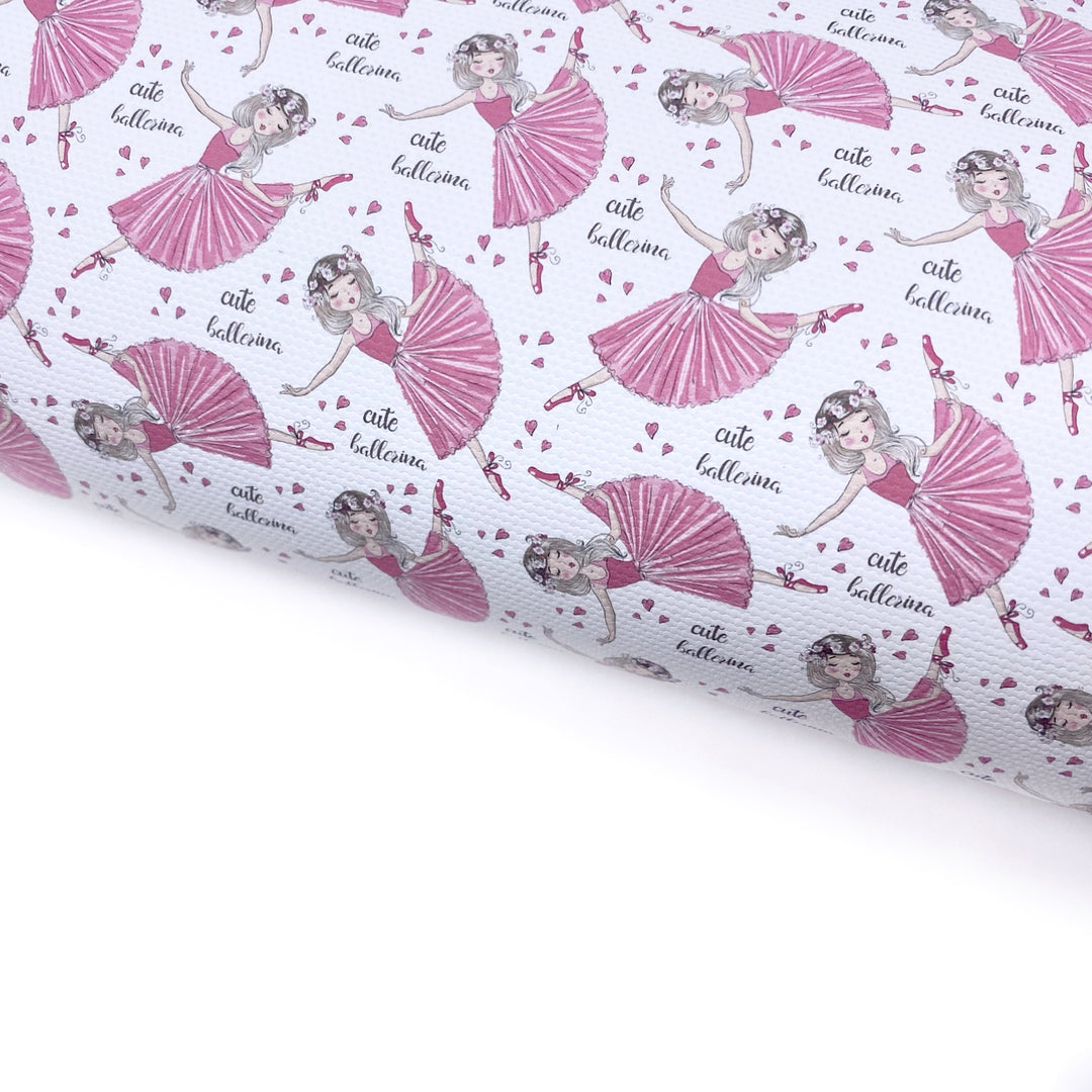 Cute Ballerina Lux Premium Canvas Bow Fabrics